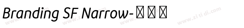 Branding SF Narrow字体转换